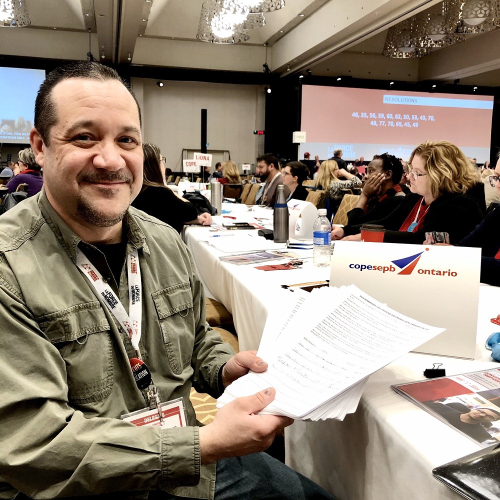 Steve sohwing some of the collected petitions. Thanks OFL!